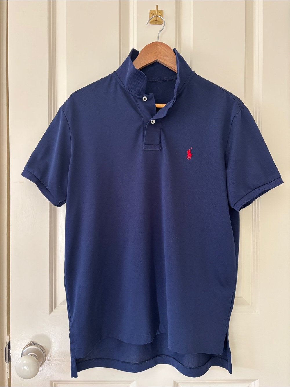 Polo by Ralph Lauren Navy Polo with Red Pony Embroidery
